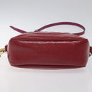 GUCCI Soho Interlocking Shoulder Bag Enamel Red Gold 308364 Auth 123849-5