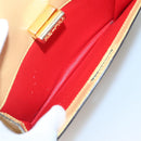 CELINE Hand Bag Leather Yellow Gold Auth 123851-22