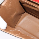 BALLY Hand Bag Leather 2way Red Gold Auth 123853-19