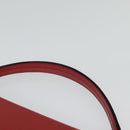 BALLY Hand Bag Leather 2way Red Gold Auth 123853-14