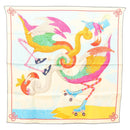 HERMES Carre 70 Scarf ""TIED UP IN KNOTS"" Silk Ivory Auth 123854-1