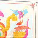 HERMES Carre 70 Scarf ""TIED UP IN KNOTS"" Silk Ivory Auth 123854-4