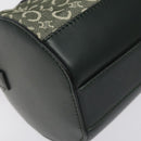 CELINE C Macadam Canvas Shoulder Bag Green Gold Auth 123863-14