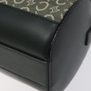 CELINE C Macadam Canvas Shoulder Bag Green Gold Auth 123863-15