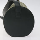 CELINE C Macadam Canvas Shoulder Bag Green Gold Auth 123863-3