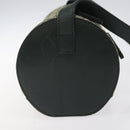 CELINE C Macadam Canvas Shoulder Bag Green Gold Auth 123863-4