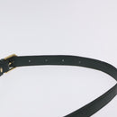 CELINE C Macadam Canvas Shoulder Bag Green Gold Auth 123863-8