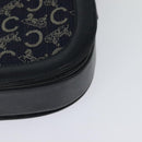 CELINE C Sulky Shoulder Bag Canvas Navy Gold Auth 123864-16