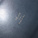 CELINE C Sulky Shoulder Bag Canvas Navy Gold Auth 123864-18