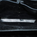 CELINE C Sulky Shoulder Bag Canvas Navy Gold Auth 123864-11