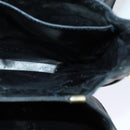 CELINE C Sulky Shoulder Bag Canvas Navy Gold Auth 123864-19