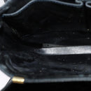 CELINE C Sulky Shoulder Bag Canvas Navy Gold Auth 123864-20