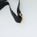 CELINE C Sulky Shoulder Bag Canvas Navy Gold Auth 123864-7