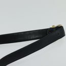 CELINE C Sulky Shoulder Bag Canvas Navy Gold Auth 123864-8