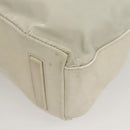 PRADA Shoulder Bag Nylon Silver Gray Auth 123869-17