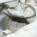 PRADA Shoulder Bag Nylon Silver Gray Auth 123869-22