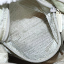 PRADA Shoulder Bag Nylon Silver Gray Auth 123869-25