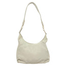 PRADA Shoulder Bag Nylon Silver Gray Auth 123869-2