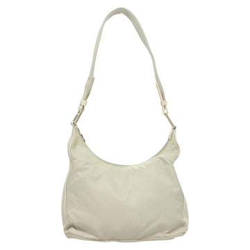 PRADA Shoulder Bag Nylon Silver Gray Auth 123869 - 0