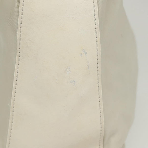 PRADA Shoulder Bag Nylon Silver Gray Auth 123869