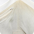 GUCCI Tote Bag Leather White Silver Auth 123894-19
