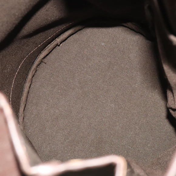 CELINE C Sulky Shoulder Bag Canvas Brown Gold Auth 123897