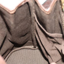 CELINE C Sulky Shoulder Bag Canvas Brown Gold Auth 123897-17