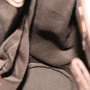 CELINE C Sulky Shoulder Bag Canvas Brown Gold Auth 123897-18