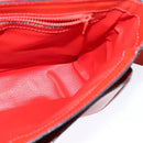 CELINE Shoulder Bag Leather Red Gold Auth 123901-20