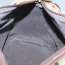 Burberrys Nova Check Hand Bag PVC Beige Gold Auth 123902-18