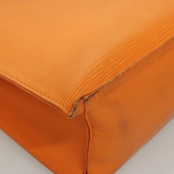 LOUIS VUITTON Epi Sac Plat Hand Bag Orange Mandarin M5274H LV Auth 123916