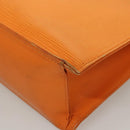 LOUIS VUITTON Epi Sac Plat Hand Bag Orange Mandarin M5274H LV Auth 123916-14