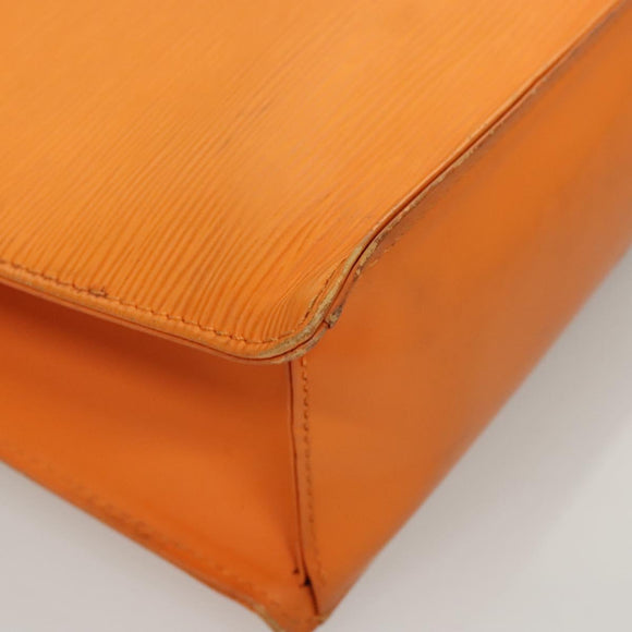 LOUIS VUITTON Epi Sac Plat Hand Bag Orange Mandarin M5274H LV Auth 123916