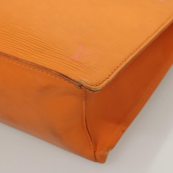 LOUIS VUITTON Epi Sac Plat Hand Bag Orange Mandarin M5274H LV Auth 123916