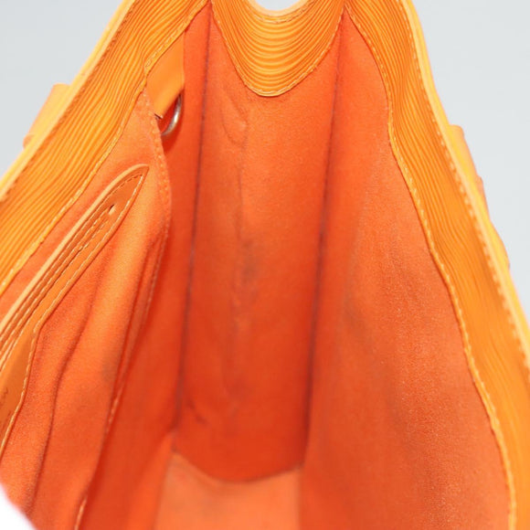 LOUIS VUITTON Epi Sac Plat Hand Bag Orange Mandarin M5274H LV Auth 123916