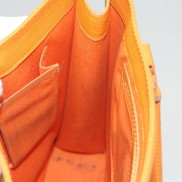 LOUIS VUITTON Epi Sac Plat Hand Bag Orange Mandarin M5274H LV Auth 123916