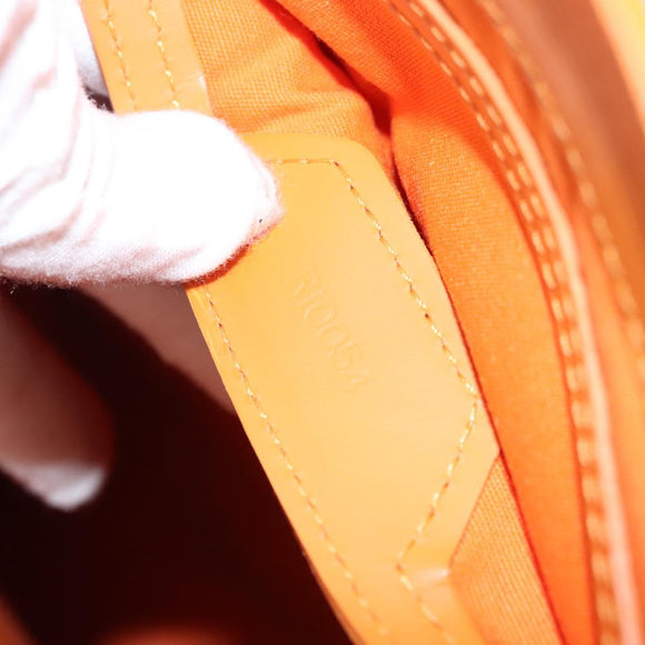 LOUIS VUITTON Epi Sac Plat Hand Bag Orange Mandarin M5274H LV Auth 123916
