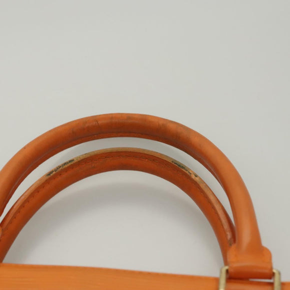 LOUIS VUITTON Epi Sac Plat Hand Bag Orange Mandarin M5274H LV Auth 123916