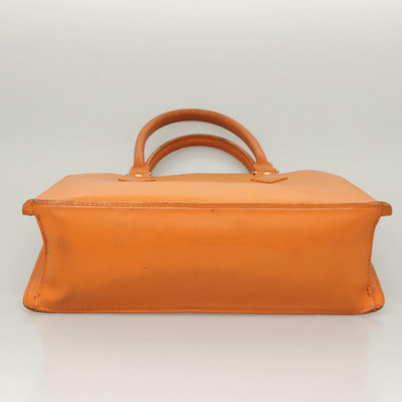 LOUIS VUITTON Epi Sac Plat Hand Bag Orange Mandarin M5274H LV Auth 123916
