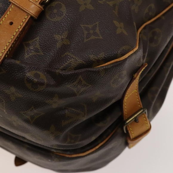 LOUIS VUITTON Monogram Saumur 43 Shoulder Bag M42252 LV Auth 123937