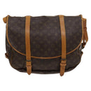 LOUIS VUITTON Monogram Saumur 43 Shoulder Bag M42252 LV Auth 123937-2