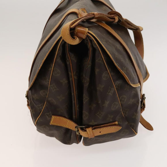 LOUIS VUITTON Monogram Saumur 43 Shoulder Bag M42252 LV Auth 123937