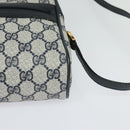 GUCCI GG Supreme Sherry Line Shoulder Bag PVC Navy Gold 98 02 004 Auth 123959-14