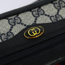 GUCCI GG Supreme Sherry Line Shoulder Bag PVC Navy Gold 98 02 004 Auth 123959-17