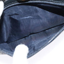 GUCCI GG Supreme Sherry Line Shoulder Bag PVC Navy Gold 98 02 004 Auth 123959-11