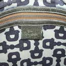 GUCCI GG Canvas Sherry Line Shoulder Bag Beige Black 144388 Auth 123961-18