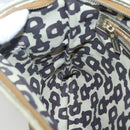 GUCCI GG Canvas Sherry Line Shoulder Bag Beige Black 144388 Auth 123961-20