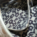 GUCCI GG Canvas Sherry Line Shoulder Bag Beige Black 144388 Auth 123961-21