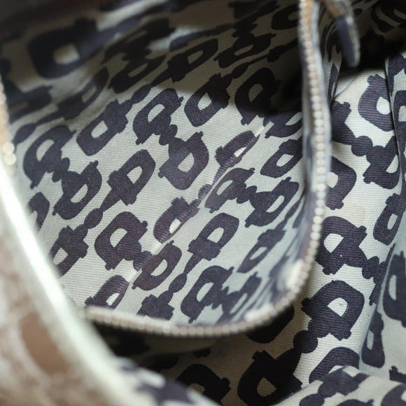 GUCCI GG Canvas Sherry Line Shoulder Bag Beige Black 144388 Auth 123961