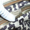 GUCCI GG Canvas Sherry Line Shoulder Bag Beige Black 144388 Auth 123961-12